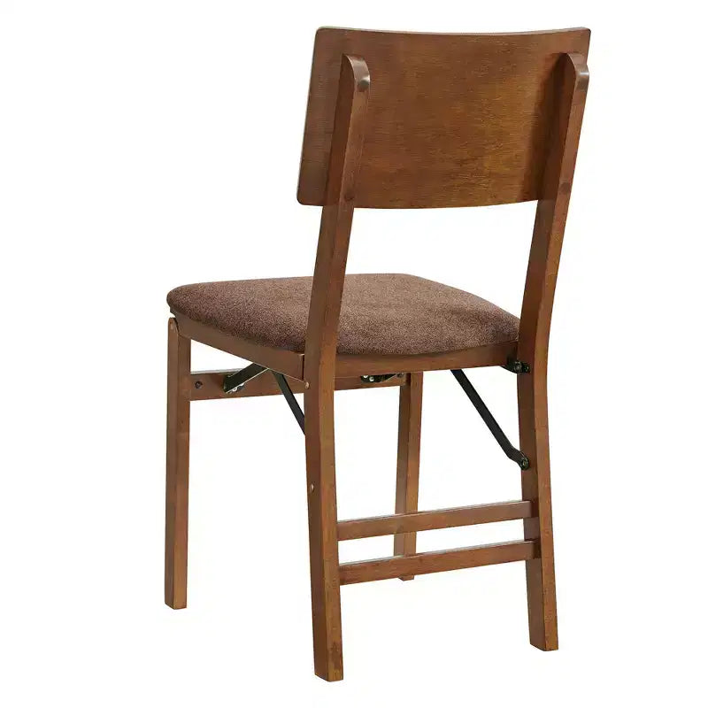 Stakmore Lot de 2 chaises pliantes Aztec Fruitwood entièrement assemblées, cadre en bois