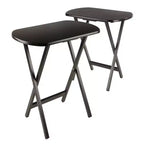 Table d'appoint rectangulaire surdimensionnée 2 pièces Cade Coffee – Winsome : Aucun assemblage requis, Cadre en bois, Capacité de 11,3 kg
