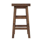 Tabouret de bar hauteur comptoir 26 po en bois naturel - Meubles Alaterre : bois de pin, assise carrée
