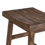 Tabouret de bar hauteur comptoir 26 po en bois naturel - Meubles Alaterre : bois de pin, assise carrée