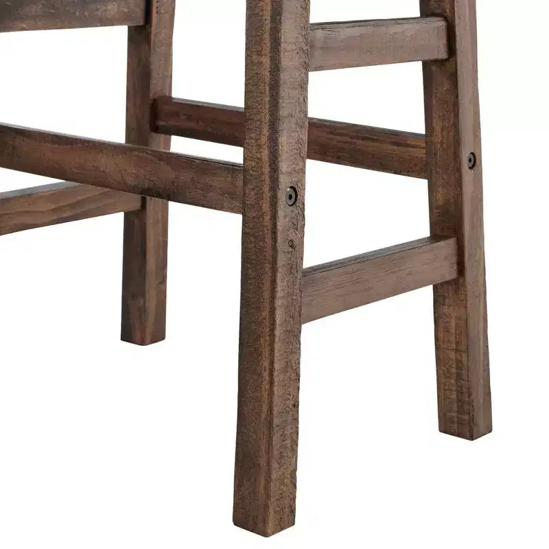 Tabouret de bar hauteur comptoir 26 po en bois naturel - Meubles Alaterre : bois de pin, assise carrée