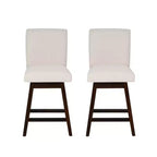 Linon Lot de 2 tabourets de bar Cyrus pivotants hauteur comptoir Naturel
