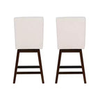 Linon Lot de 2 tabourets de bar Cyrus pivotants hauteur comptoir Naturel