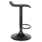 Lot de 2 tabourets réglables pivotants Obsidian Air Lift noirs - Winsome : Similicuir, cadre en métal, hauteur réglable de 56 à 76 cm
