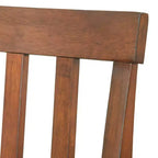 Lot de 2 tabourets de bar Georgetown 61 cm (hauteur de comptoir) Espresso : Bois d'hévéa, Rembourrés, Sans accoudoirs