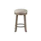Tabouret de bar Oaktown Swivel à hauteur de comptoir, gris