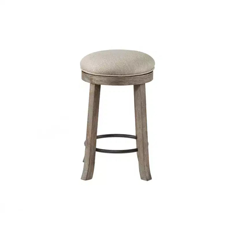 Tabouret de bar Oaktown Swivel à hauteur de comptoir, gris