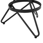 Tabouret de bar pivotant à hauteur réglable Kalen marron/noir mat - Crosley : Châssis en acier, style ferme industrielle, repose-pieds