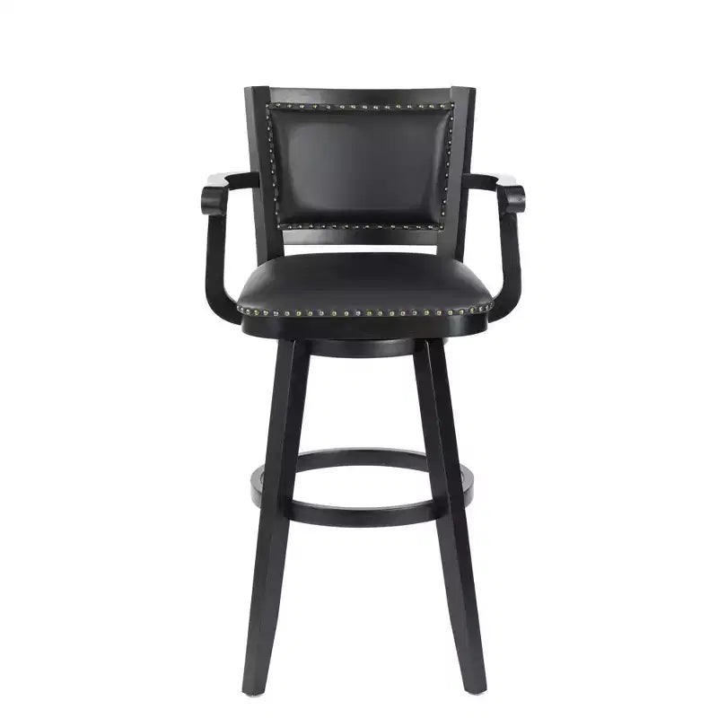 Tabouret de bar pivotant très haut Boraam Broadmoor, finition noire