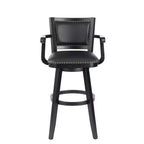 Tabouret de bar pivotant très haut Boraam Broadmoor, finition noire