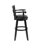 Tabouret de bar pivotant très haut Boraam Broadmoor, finition noire