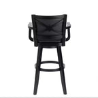 Tabouret de bar pivotant très haut Boraam Broadmoor, finition noire