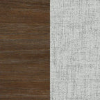 Tabouret de bar hauteur comptoir Nathan James Linus Bois marron foncé brossé Lin gris : Rembourré, Structure en bois d'hévéa, Capacité 136 kg