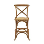 Tabouret de bar hauteur comptoir Roxy Wash Upholstery Gris - Linon : design campagnard français, aucun assemblage requis