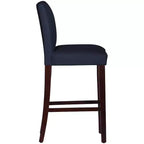Tabouret de bar Skyline Furniture Hendrix Velours Bleu marine : Rembourré, Pieds fuselés, Hauteur d'assise 79 cm