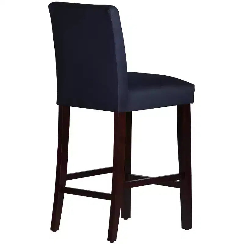Tabouret de bar Skyline Furniture Hendrix Velours Bleu marine : Rembourré, Pieds fuselés, Hauteur d'assise 79 cm
