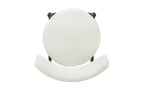 Christopher Knight Home Lot de 2 tabourets de bar à hauteur de comptoir Ryker en bois d'hévéa rembourrés en chenille de style moderne du milieu du siècle Beige/Noyer