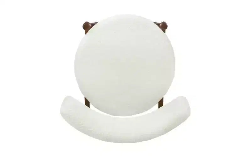 Christopher Knight Home Lot de 2 tabourets de bar à hauteur de comptoir Ryker en bois d'hévéa rembourrés en chenille de style moderne du milieu du siècle Beige/Noyer