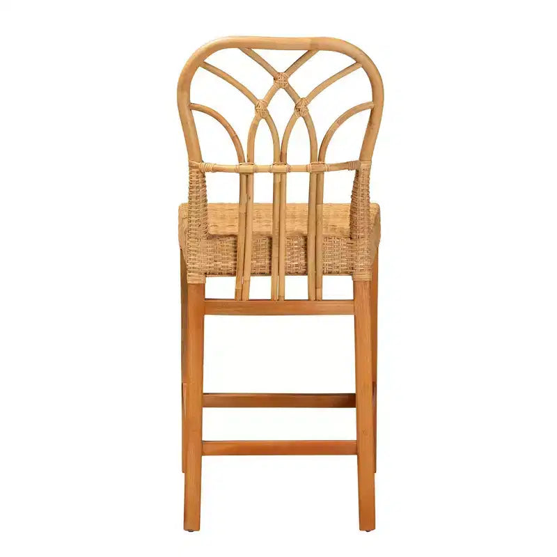 Tabouret de bar comptoir bali & pari Monaco : Structure acajou, aucun assemblage requis, hauteur fixe