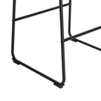 Lot de 2 tabourets de bar Jackson Marron - Finch : inspirés d'Eames, assise en microfibre, pieds en métal, hauteur fixe 74 cm