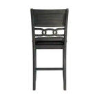 Lot de 2 tabourets de bar hauteur comptoir Taylor en similicuir gris - Picket House Furnishings : Rembourrage en polyester, Cadre en MDF, Capacité 136 kg