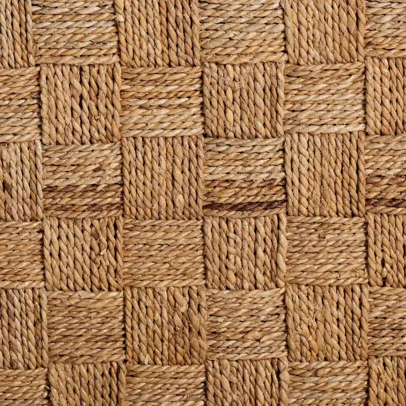 bali & pari Sabit Tabouret de comptoir en bois d'acajou et jonc de mer Naturel/Marron naturel
