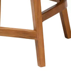 bali & pari Sabit Tabouret de comptoir en bois d'acajou et jonc de mer Naturel/Marron naturel