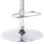 Tabouret de bar contemporain pivotant Eloise gris/chrome - Armen Living