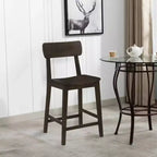 Tabouret de bar à hauteur de comptoir en bois Boraam Torino, fini carbonite