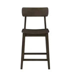 Tabouret de bar à hauteur de comptoir en bois Boraam Torino, fini carbonite