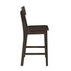 Tabouret de bar à hauteur de comptoir en bois Boraam Torino, fini carbonite