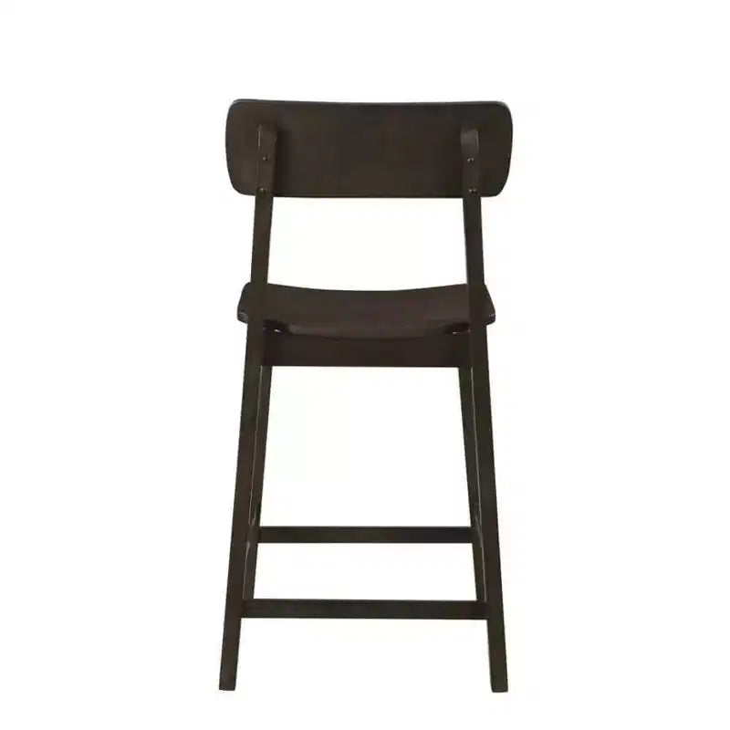 Tabouret de bar à hauteur de comptoir en bois Boraam Torino, fini carbonite
