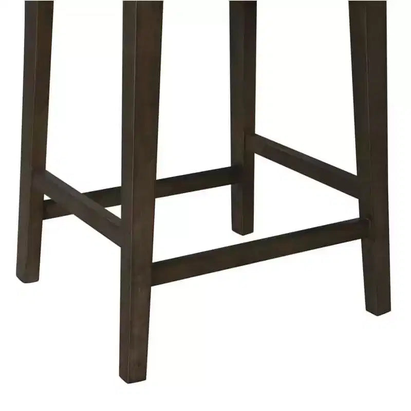 Tabouret de bar à hauteur de comptoir en bois Boraam Torino, fini carbonite