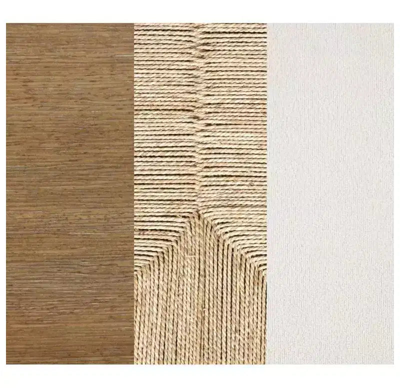 Lot de 2 tabourets de bar Nathan James Beacon en jonc de mer, hauteur comptoir, boucle crème