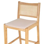 Lot de 2 tabourets de bar Bessie en rotin naturel Powell