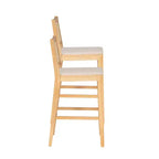 Lot de 2 tabourets de bar Bessie en rotin naturel Powell
