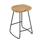 Tabouret de bar Mason hauteur comptoir naturel - Adore Decor