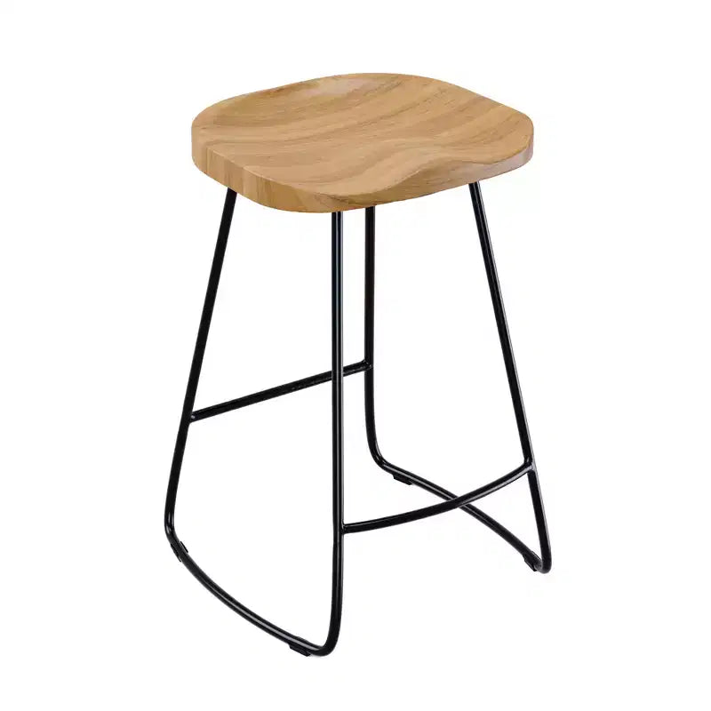 Tabouret de bar Mason hauteur comptoir naturel - Adore Decor