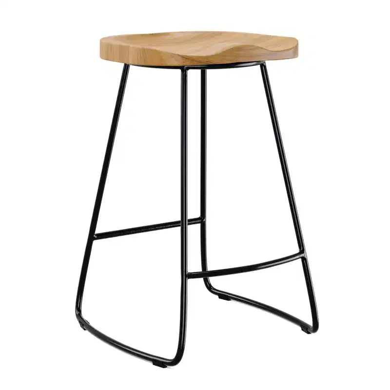 Tabouret de bar Mason hauteur comptoir naturel - Adore Decor