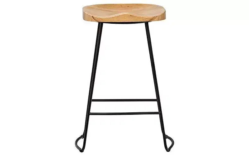 Tabouret de bar Mason hauteur comptoir naturel - Adore Decor