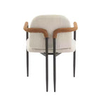 Christopher Knight Home Lot de 2 chaises de salle à manger modernes rembourrées Jeremiah avec cadre en fer beige/expresso