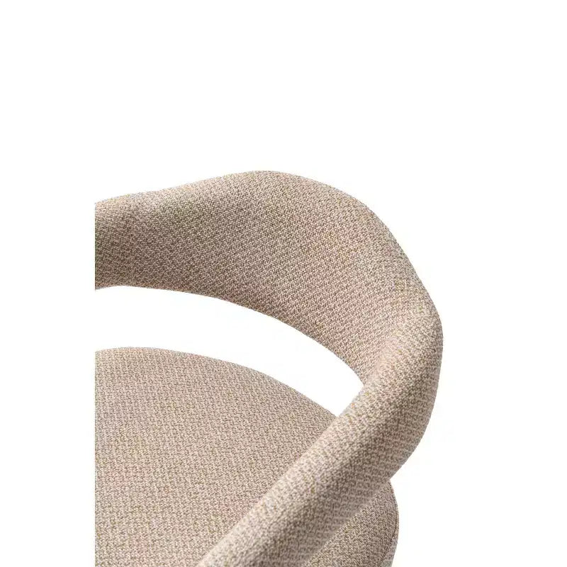 Manhattan Comfort Lot de 2 Chaises de Salle à Manger Rembourrées Modernes en Tweed Aspen Poussière d'Or