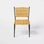 Lot de 2 chaises de salle à manger en métal et rotin – Threshold™ conçu avec Studio McGee