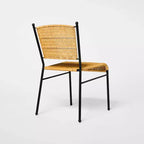 Lot de 2 chaises de salle à manger en métal et rotin – Threshold™ conçu avec Studio McGee