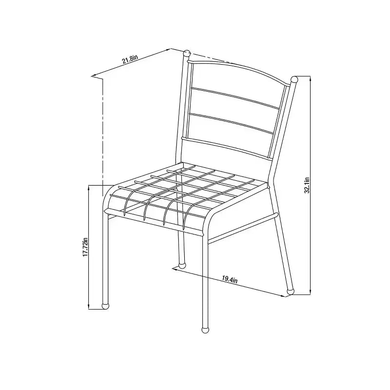 Lot de 2 chaises de salle à manger en métal et rotin – Threshold™ conçu avec Studio McGee