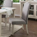 Set of 2 Ramond Transitional Side Chairs: Nailhead Trim, Cushioned, Wood Legs - HOMES: Inside + Out