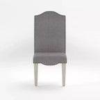 Lot de 2 chaises d'appoint de transition Ramond : cloutées, capitonnées, pieds en bois - HOMES: Inside + Out