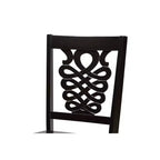 Lot de 2 chaises de salle à manger Gervais en bois marron – Baxton Studio : revêtement polyester, nettoyage ciblé, sans accoudoirs