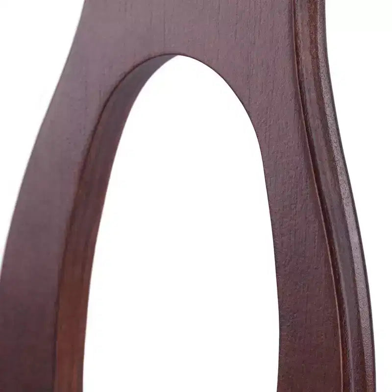 Lot de 2 chaises Renaissance à trou de serrure en noyer - Winsome : Bois dur, dossier haut, non rembourré