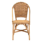 Chaise de salle à manger Neola en rotin naturel, marron - bali & pari : Fabriquée à la main, aucun assemblage requis